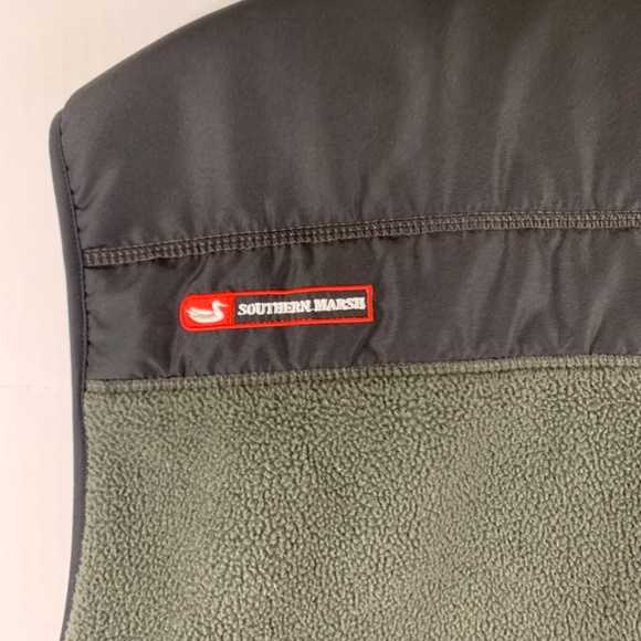 Men’s Southern Marsh FieldTec, green/black fleece zip up vest Hunting/Hiking - Picture 3 of 9